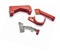 WUPEDI For ZERO, 10X Kit de amortiguador estabilizador dirección soporte modificación rueda delantera piezas Scooter eléctrico Amortiguador de dirección de scooter eléctrico(BLACK Red Bracket4)