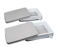 WUPEDI Juego de cubas de resina cerámica con película FEP y cubiertas fáciles de limpiar, for Anycubic, Photon/Mono 4k y ELEGOO, piezas de impresora 3D Mars Película antirreflejos(2pcs without films)