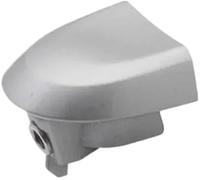 WUPEDI Manija de puerta exterior, para Nissan Juke F15 para Cube Z12 para Tiida 2011-2015 Tapa cerradura exterior izquierda derecha con orificio Protector de manija de puerta(Silver No Hole)