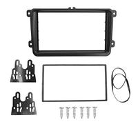 WUPEDI Marco de Coche 2 DIN, for VW, Caddy, Seat, Skoda, Fabia, Octavia, Radio Estéreo DVD Dash Kit Trim Fascia Panel Adapter Panel de Instrumentos de Radio de Coche(178x100mm)