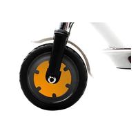 WUPEDI Pegatina protectora for rueda delantera, for motor de patinete eléctrico Xiaomi M365/PRO 1S, cinta reflectante PVC Tapacubos reflectante para monopatín eléctrico(Yellow)