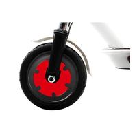 WUPEDI Pegatina protectora for rueda delantera, for motor de patinete eléctrico Xiaomi M365/PRO 1S, cinta reflectante PVC Tapacubos reflectante para monopatín eléctrico(Rot)