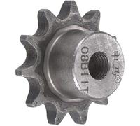 WUPEDI Pieza del piñón impulsor de motosierra For Piñón de 14 dientes tipo B de un solo hilo, paso 1/2, diámetro interior de 10 mm, acero al carbono A3, ISO 08B(BLACK 49mm)