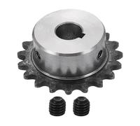 WUPEDI Pieza del piñón impulsor de motosierra Para 25 Piñón de rodillo cadena 10 mm diámetro 37,5 Od 17 dientes C45 Acero(BLACK 10mm Bore 41 5mm OD 3x1 4mm Keyway 19 Tooth)