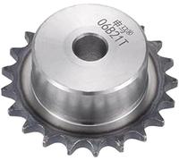 WUPEDI Pieza del piñón impulsor de motosierra Para Piñón de 21 dientes tipo B de un solo hilo, paso 3/8, diámetro interior de 12 mm, acero al carbono A3, ISO 06B(BLACK 67mm)