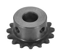 WUPEDI Pieza del piñón impulsor de motosierra Para Piñón de rodillo cadena 25, diámetro 10 mm, exterior 33,5 15 dientes, acero al carbono C45, orificio redondo Ansi No.25