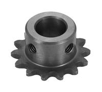 WUPEDI Pieza del piñón impulsor de motosierra Para Piñón de rodillo cadena 25, diámetro 12 mm, exterior 31,5 14 dientes, acero al carbono C45, orificio redondo Ansi No.25