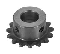 WUPEDI Pieza del piñón impulsor de motosierra Para Piñón de rodillo cadena 25, diámetro 12 mm, exterior 33,5 15 dientes, acero al carbono C45, orificio redondo Ansi No.25