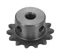 WUPEDI Pieza del piñón impulsor de motosierra Para Piñón de rodillo cadena 25, diámetro 6 mm, exterior 31,5 14 dientes, acero al carbono C45, orificio redondo Ansi No.25