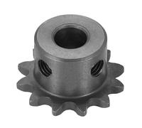 WUPEDI Pieza del piñón impulsor de motosierra Para Piñón de rodillo cadena 25, diámetro 8 mm, exterior 27,5 12 dientes, acero al carbono C45, orificio redondo Ansi No.25