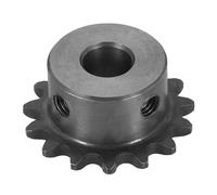 WUPEDI Pieza del piñón impulsor de motosierra Para Piñón de rodillo cadena 25, diámetro 8 mm, exterior 33,5 15 dientes, acero al carbono C45, orificio redondo Ansi No.25