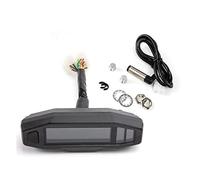 WUPEDI Velocímetro con pantalla LCD for motocicleta, odómetro digital universal, medidor de RPM, inyección eléctrica y carburador, ruso KR200 Velocímetro para motocicleta(With sensor)