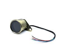 WUPEDI Velocímetro digital for motocicleta, tacómetro, odómetro, indicador de nivel aceite, accesorios for, instrumentos 7 colores, 12 V, LCD retroiluminado Velocímetro para motocicleta(Bronze)