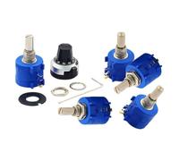 WUPLKCUIJ Kit de potenciómetro Ajustable multivuelta 3590S, Resistencia bobinada 2W 3590S-2-103L 502L 104L 1K 2K 5K 20K 50K 100K Ohm sin Perilla(Knob)