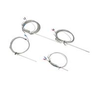 WUPLKCUIJ Sensor de Temperatura más Ideal 1M 2M termopar de Acero Inoxidable Tipo K 0-800 ℃ diámetro 5mm Rosca M8 50mm/100mm/150mm/200mm(2M Cable Length,100mm)