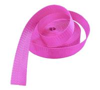 WUPNGS Correa de Polipropileno, Correa Nailon en Espiga 25 mm/38 mm x 5-20 Yardas, Multicolor, for Bolsos, Mochilas, Bricolaje, 10(Rose Red,25mm x 10 Yard)