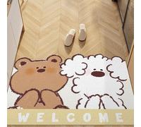 WUPNGS Felpudo con Estampado Animal, Elegante, de PVC, Antideslizante, Reverso Goma, Que atrapa el Polvo y la Suciedad, for Parte Delantera, Interior Exterior Puerta(40x60cm)