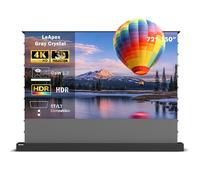 WUPRO LeApex Pantalla de Proyección Retráctil Eléctrica Gray Crystal CLR- Pantalla Inteligente 4K Ultra HD Mejora 3D de 110 Pulgadas para Proyectores de Distancia Normal y Larga