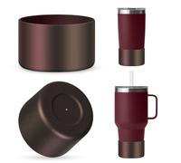 WUQID Paquete de 2 botas de silicona compatibles con Yeti Rambler botella de agua de 12 onzas y 18 onzas y vaso de 20 a 30 onzas, antideslizante, absorbe los golpes, accesorios para botellas de agua