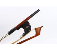 WUQIMUSC Arco alemán de contrabajo vertical 3/4 potente sonido palo de madera de Brasil bien equilibrio rana de ébano Niza incrustación de concha natural pelo de caballo (pelo blanco)