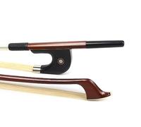 WUQIMUSC Arco de bajo vertical 3/4 estilo alemán arco de bajo Brasilwood palo de ébano rana AAA natural pelo (madera de Brasil)