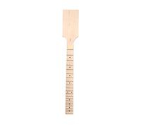 WUQIMUSC Cabezal de paleta sin terminar de 22 trastes de madera de arce para cuello de guitarra Diapasón de puntos incrustados para reemplazo de bricolaje (22 trastes de 24 pulgadas)