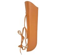 WUQIMUSC Carcaj vertical para arco de bajo, funda de cuero para arco de bajo, soporte resistente para arco de bajo alemán y francés, accesorios de cuerdas para instrumentos de bajo (marrón)