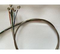 WUQIMUSC Juego de cuerdas de violín 4/4 para violines de 6 cuerdas, cuerdas de núcleo de acero, piezas de violín de repuesto/accesorios