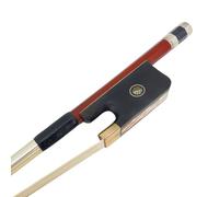 WUQIMUSC Lazos verticales de cuero negro de 3/4 para contrabajo, mango bajo, madera de Brasil, ambos ojos