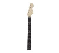 WUQIMUSC Mástil de guitarra electrónica de madera de arce, 22 trastes, 25.5 pulgadas, diapasón de palisandro, incrustaciones de puntos, perno en el talón, reemplazable