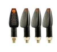 WUQWUM Intermitentes Motocicleta Luces De Advertencia Direccionales Universales 14 LED, 12 V, Intermitentes Traseros Para Motocicleta, Accesorios Repuesto