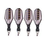 WUQWUM Intermitentes Motocicleta Luz LED Intermitente Universal Para Motocicleta, De Advertencia Direccional, Accesorios, 4 Unidades/juego, 12 V