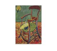 WurBu Paul Gauguin Pintor Obras "Sillas" Pósteres Arte de Pared Pintura Lienzo Regalo Sala de Estar Impresiones Decoración Dormitorio Obras de Arte 08 x 12 pulgadas (20 x 30 cm)