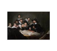 WurBu Rembrandt Van Rijn Painter Works - Lección de anatomía del Dr. Nicolaes Tulp, carteles impresos para decoración del hogar, arte de pared, impresión de imagen para dormitorio, pinturas