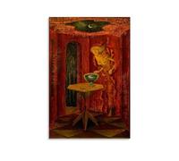 WurBu Remedios Varo Painter Works - Póster impreso en lienzo decorativo para dormitorio, obra de arte moderna para el hogar, 08 x 12 pulgadas (20 x 30 cm)