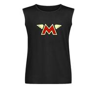 WURHDKI Matchless British Motorcycle Vest Tank T-Shirt Men's Black Unisex Sleeveless Tops Tee, Negro , S