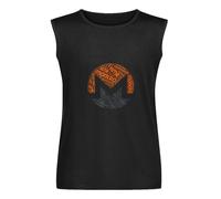 WURHDKI Monero Xmr Revolution Block Chain Cryptocurrency Word Simples Vest Tank T-Shirt Men's Black Unisex Sleeveless Tops Tee, Negro , XL