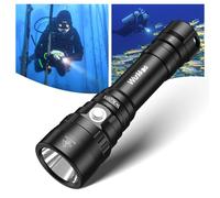 Wurkkos 2000lm Linterna de Buceo, 150m IPX8, LED SST40 Subacuática | Interruptor magnético extraíble, IPX8 150m, aluminio resistente, ideal para buceo nocturno y deportes acuáticos