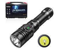 Wurkkos DL03 - Luz de buceo 2800 lúmenes, 2 en 1, luz de señal de buceo de 1000 m, haz verde y LED blanco, linterna recargable IPX-8 impermeable sumergible