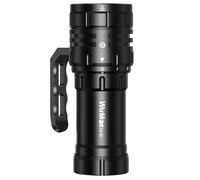 Wurkkos DL46 - Linterna de buceo (20000 lm, alcance de 6500 K, 608 metros, resistente al agua, con de 30.000 mAh, puerto de carga USB-C, 6 lámparas de buceo XHP50B subacuáticas)