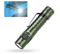 Wurkkos FC11 MINI linterna LED recargable de 1300 lúmenes de largo alcance USBC, linterna táctica con IP67, linterna magnética para acampar, CRI 90 Verde 5000K