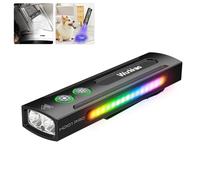 Wurkkos HD01 PRO Linterna LED Recargable Alta Potencia 1200 Lúmenes, Linterna LED/UV 2 en 1con Luz blanca Luz Verde, RGB, Mini Portátil Linterna Potente para Ciclismo, Camping, Montañismo, Emergencia