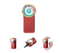 Wurkkos HD03 Mini Linterna de Clip de Bolsillo, 680 Lumen Linternas Led Recargable, 3 Modos Inundación/Puntual de RGB, IPX6 Impermeable para Camping Senderismo Aire Libre Emergencia de Trabajo-Red