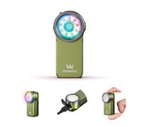 Wurkkos HD03 Mini Linterna de Clip de Bolsillo, 680 Lumen Linternas Led Recargable, 3 Modos Inundación/Puntual de RGB, IPX6 Impermeable para Camping Senderismo Aire Libre Emergencia de Trabajo - Green