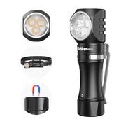 Wurkkos HD10 Linterna Led Recargable, 1200 Lúmenes Super Brillante Mini Linterna, IP68 Impermeable Flashlight de con Magnética para emergencia, camping, aire libre, senderismo-4000K