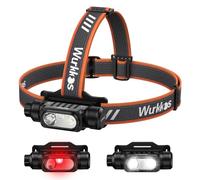 Wurkkos HD16 Linterna Frontal Recargable, Linterna Superbrillante De 2500 LúMenes, Linterna Frontal Led Con Sensor De Movimiento, Modo De Foco E InundacióN, Luz Roja, Base MagnéTica, IP66