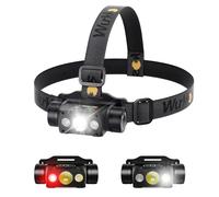 Wurkkos HD50 Linterna de cabeza LED con 4000 lúmenes, tipo C de carga LED, linterna superbrillante IP68 resistente al agua, Adecuado para actividades en interiores o exteriores