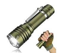 Wurkkos TS23 Linterna Led Táctica Recargable, 5000 Lumens, 482m de Largo Alcance Potente Linterna de Militar, IP68 Impermeable, para Camping Aire Libre Senderismo Emergencia