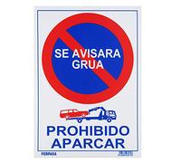 Wurko 3072 Cartel "Prohibido Aparcar Se Avisa Grúa"