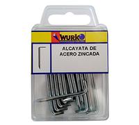 WURKO 8426024001748 - Alcayatas acero 14x20 1748 blister-30
